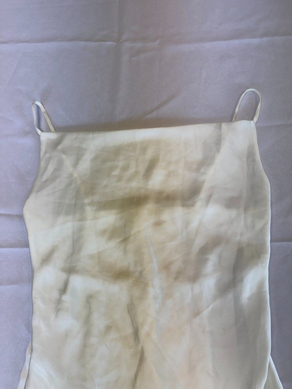 Altar'd State White Ivory Satin Mini Dress Size S - Picture 2 of 13